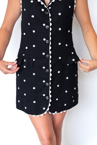 The Monaco Polka Dot Mini Dress - Ardire Collection
