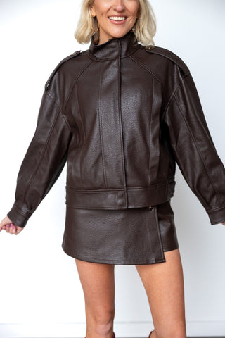 The Monroe Chocolate Skort - Ardire Collection