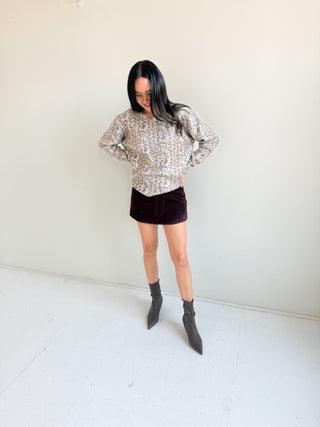 The Monroe Velvet Skort - Ardire Collection