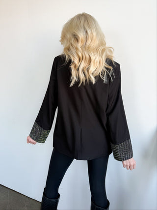 The Nightfall Crystal Cuff Blazer - Ardire Collection