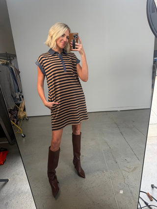 The Parker Stripe Mini Dress - Ardire Collection