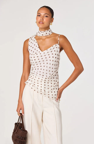 The Polished Dot Halter Top - Ardire Collection