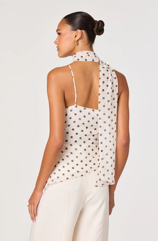 The Polished Dot Halter Top - Ardire Collection