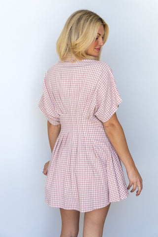 The Rose Gingham Mini Dress - Ardire Collection