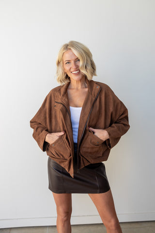 The Rowan Suede Utility Jacket - Ardire Collection