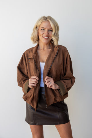 The Rowan Suede Utility Jacket - Ardire Collection