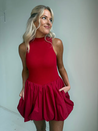 The Scarlett Bubble Mini Dress - Ardire Collection