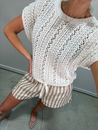 The Sienna Crochet Knit Top - Ardire Collection