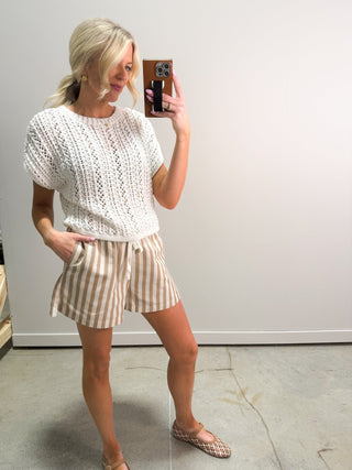 The Sienna Crochet Knit Top - Ardire Collection