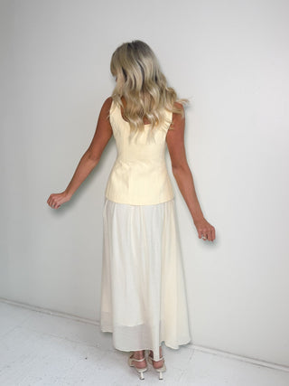 The Soleil Buttoned Midi Dress - Ardire Collection