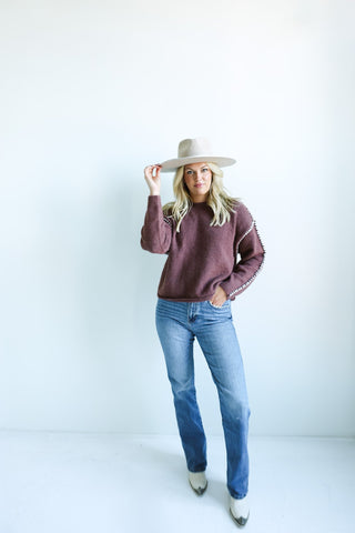 The Stitched Detail Sweater - Final Sale - Ardire Collection
