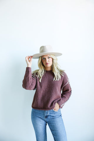 The Stitched Detail Sweater - Final Sale - Ardire Collection