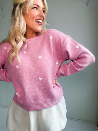 The Sweetheart Heart Sweater - Ardire Collection