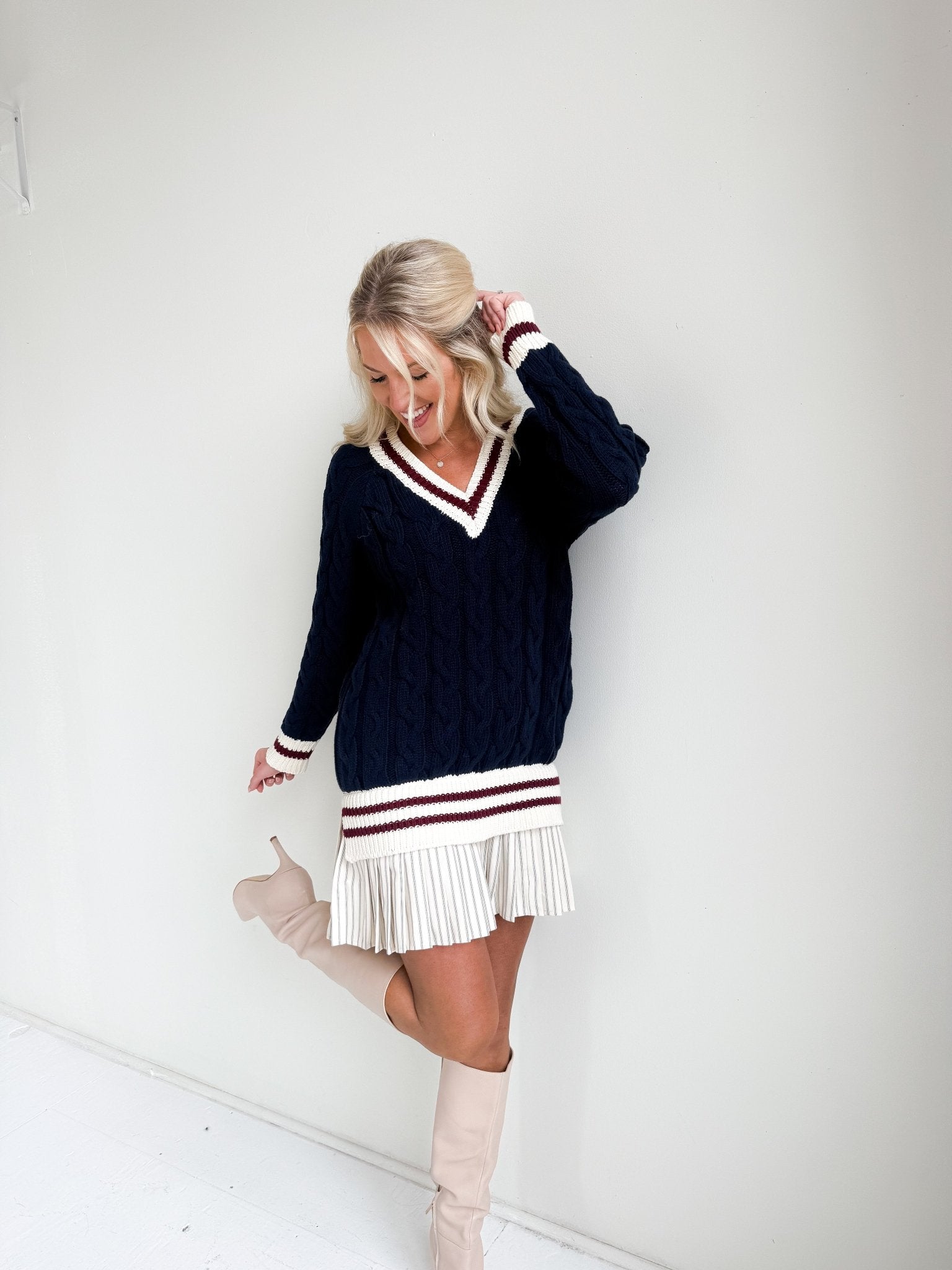 varsity sweater dress The Varsity Sweater Dress