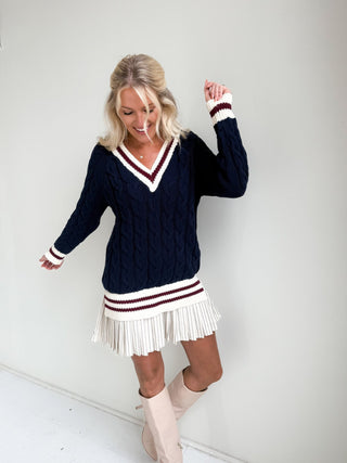 The Varsity Sweater Dress - Ardire Collection