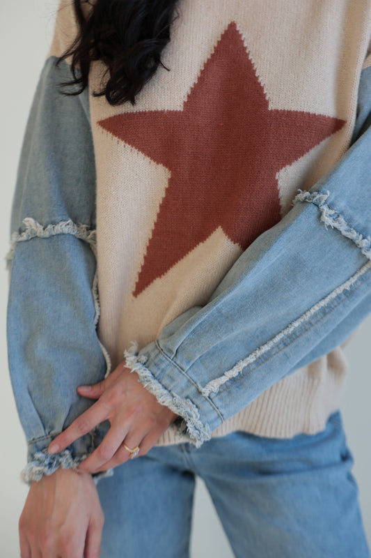 Western Star Knit Sweater - Final Sale - Ardire Collection